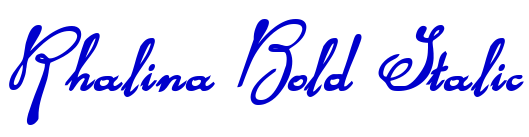 Rhalina Bold Italic font